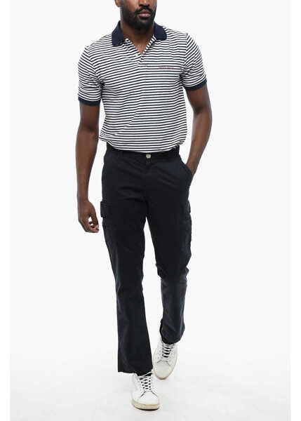 Pantaloni casual Woolrich Stretch Cotton Cargo Pants Blue Barbati (BM 17113007) 4