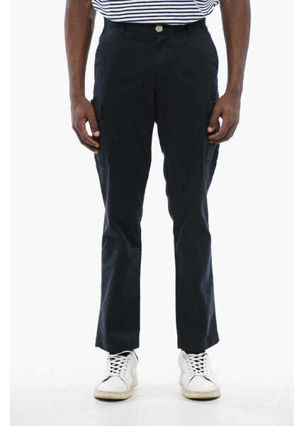 Pantaloni casual Woolrich Stretch Cotton Cargo Pants Blue Barbati (BM 17113007) 1