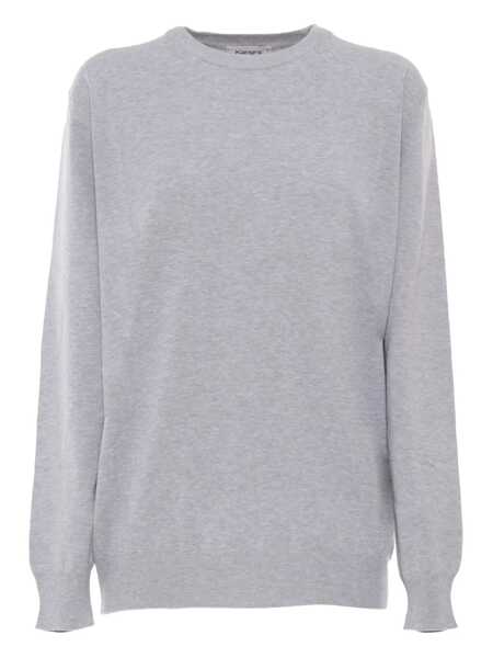 Pulovere Kangra SHORT SLEEVE SWEATER WITH ALCANTARA PATCH Gray Barbati (BM 17113231) 1