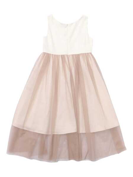 Rochii Magil SATIN DRESS WITH TULLE SKIRT Beige Fete (BM 17113366) 2