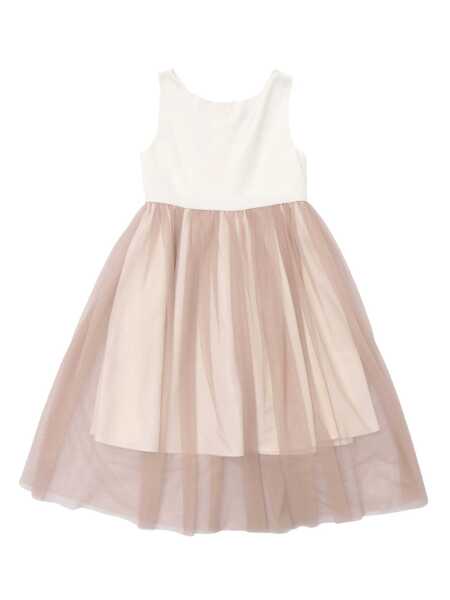 Rochii Magil SATIN DRESS WITH TULLE SKIRT Beige Fete (BM 17113366) 1