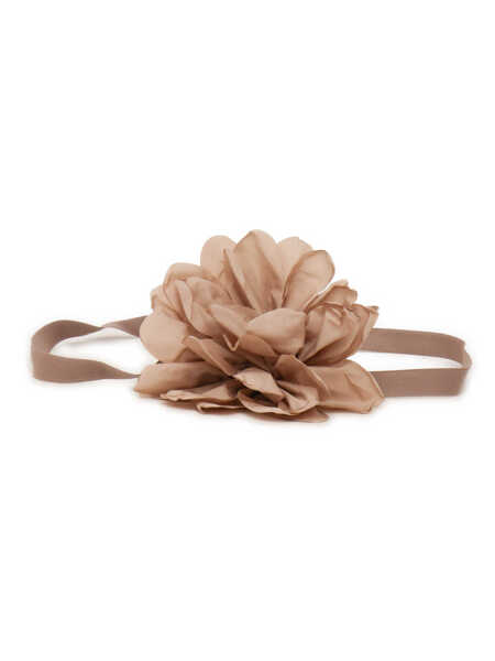 Curele Magil TAFFETA BELT WITH MAXI FLOWER Beige Fete (BM 17113438) 1