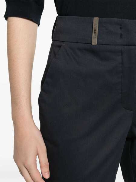Pantaloni Peserico WOMAN TROUSERS Blue Femei (BM 17113558) 5