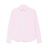 Camasi Xacus White And Pink Vertical Stripes Pattern Shirt Femei