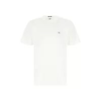 Tricouri C.P. Company White Cotton T-Shirt Barbati