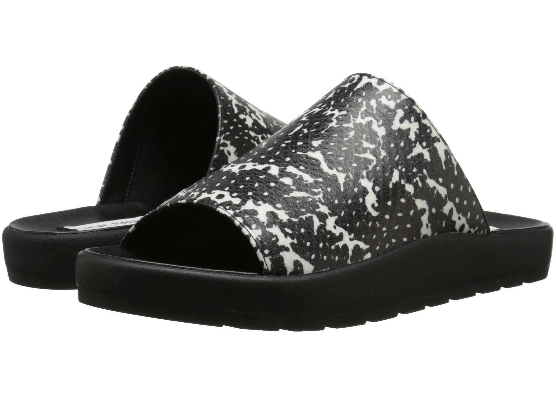 Sandala Steve Madden Favor Black/White Snake