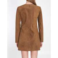 Rochii Gucci Dama - Rochii Gucci Gg Suede Mini Dress BROWN Femei (BM 17116525) - B-mall.ro