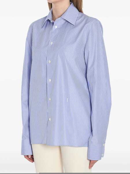 Camasi Saint Laurent Cassandre Shirt BLUE Femei (BM 17116573) 2
