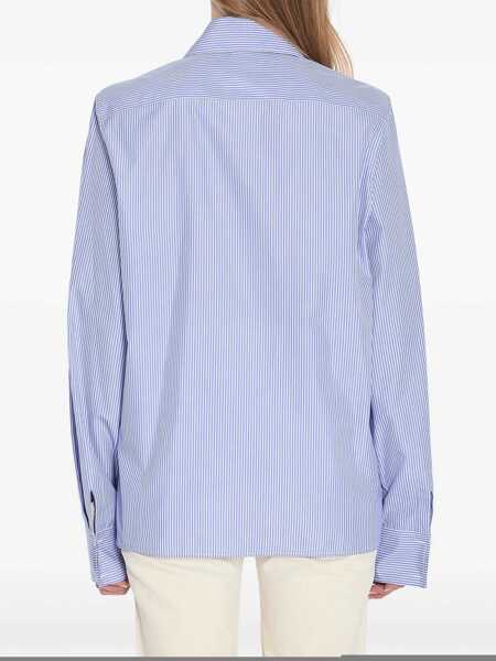 Camasi Saint Laurent Cassandre Shirt BLUE Femei (BM 17116573) 4