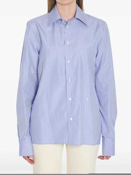Camasi Saint Laurent Cassandre Shirt BLUE Femei (BM 17116573) 1