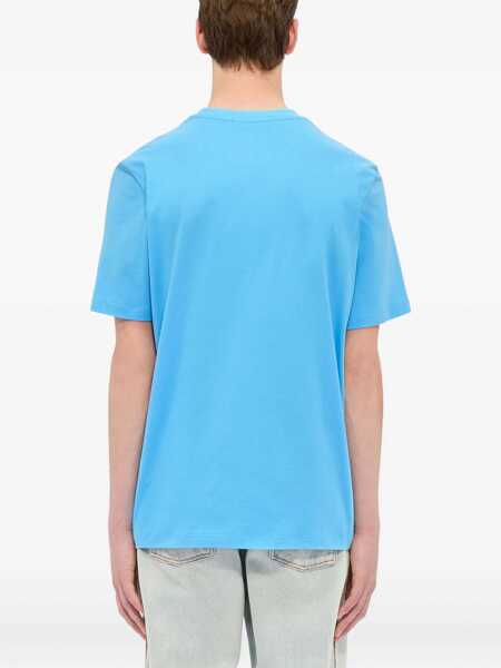 Topuri MSGM Msgm T-Shirts And Polos BLUE Barbati (BM 17116591) 4