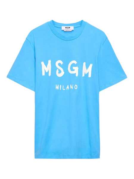 Topuri MSGM Msgm T-Shirts And Polos BLUE Barbati (BM 17116591) 1
