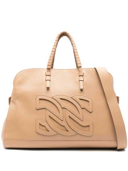Genti de mana Casadei Casadei Park Avenue Leather Tote Bag Beige Femei (BM 17116684) 1