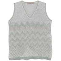 Pulovere D.Exterior Silver-Tone Vest With V Neck Femei