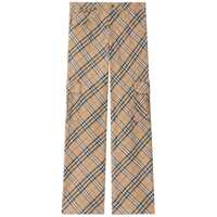 Pantaloni Burberry Linen And Cotton Trousers Barbati