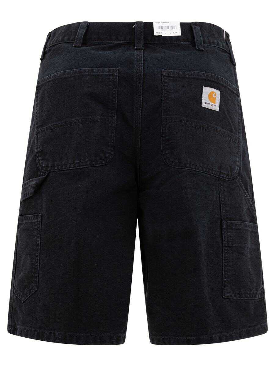 Pantaloni Carhartt Carhartt Wip Single Knee Shorts Black Barbati (BM 17122426) 2