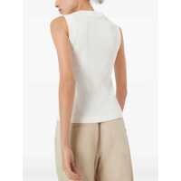 Topuri Brunello Cucinelli Dama - Topuri Brunello Cucinelli Brunello Cucinelli Ribbed Top WHITE Femei (BM 17123935) - B-mall.ro