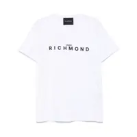 Tricouri John Richmond White Cotton T-Shirt Barbati