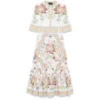 Rochii Etro Cotton Dress With Floral Print Balance Femei