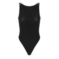Body-uri ELISABETTA FRANCHI BLACK SLEEVELESS BODYSUIT Femei
