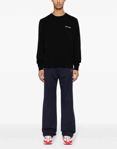 Pantaloni de trening Palm Angels Cotton Travel Joggers With Elastic Waistband Blue Barbati (BM 17128115) 2