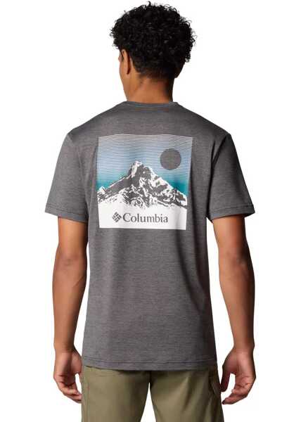 Tricouri Columbia Kwick Hike Back Graphic SS Tee Black Barbati (BM 17128211) 3