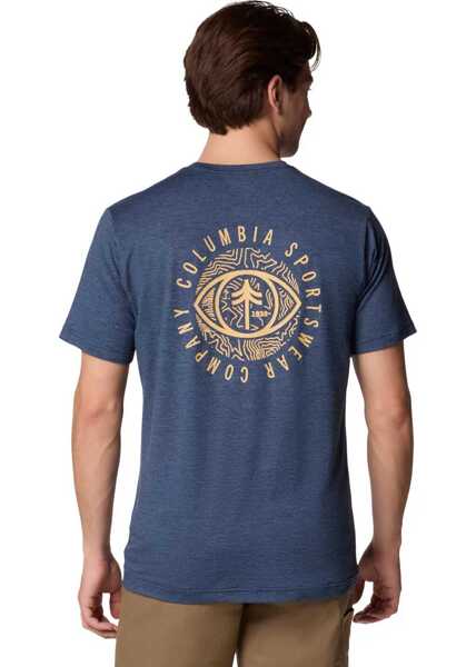 Tricouri Columbia Kwick Hike Back Graphic SS Tee Navy Barbati (BM 17128214) 3