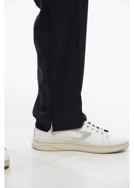 Pantaloni eleganti Off-White Carrot-Fit Drill Pants Midnight Blue Barbati (BM 17128358) 4