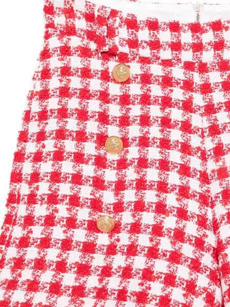 Pantaloni scurti Balmain SUIT SHORTS Red Fete (BM 17128687) 3
