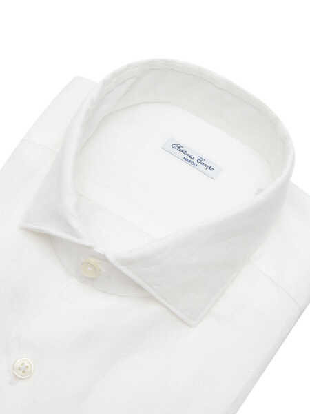 Camasi casual Sartoria Del Campo-Sonrisa MAN SHIRT White Barbati (BM 17128723) 4