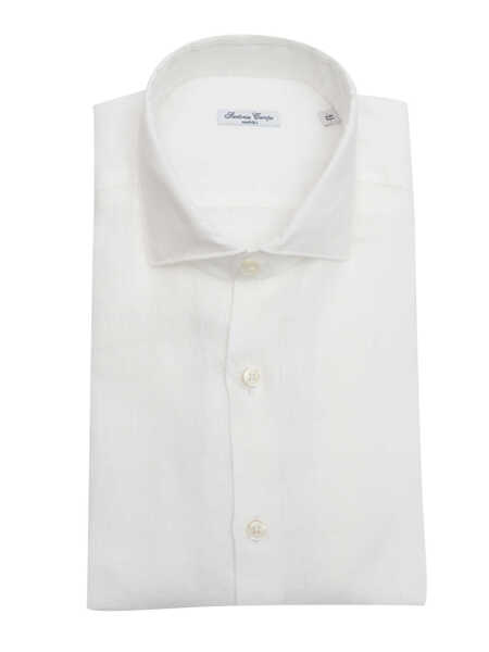 Camasi casual Sartoria Del Campo-Sonrisa MAN SHIRT White Barbati (BM 17128723) 1