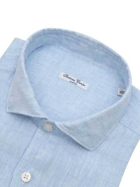 Camasi casual Sartoria Del Campo-Sonrisa MAN SHIRT Light Blue Barbati (BM 17128726) 4