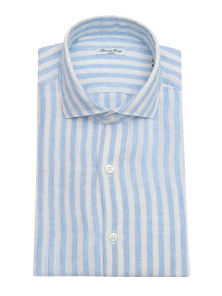 Camasi casual Sartoria Del Campo-Sonrisa MAN SHIRT Light Blue Barbati (BM 17128738) 3