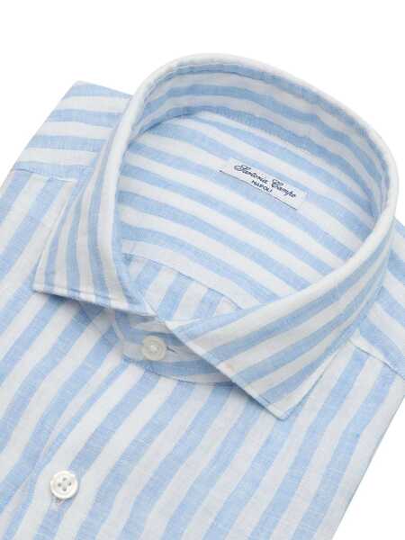 Camasi casual Sartoria Del Campo-Sonrisa MAN SHIRT Light Blue Barbati (BM 17128738) 4