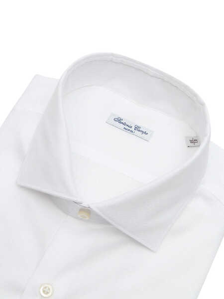 Camasi casual Sartoria Del Campo-Sonrisa MAN SHIRT White Barbati (BM 17128825) 2