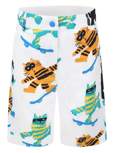 Pantaloni scurti Stella McCartney SHORTS White Baieti (BM 17128900) 1