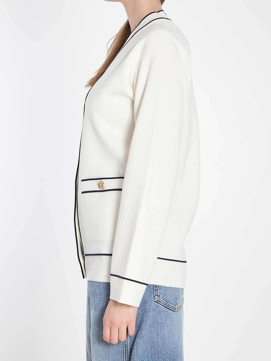 Cardigane Gucci Fine Wool Cardigan WHITE Femei (BM 17130160) 3