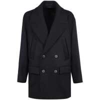 Geci Giorgio Armani Double-Breasted Peacoat Barbati