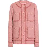 Sacouri Dolce & Gabbana Pink Wool Blazer With Front Pockets Femei