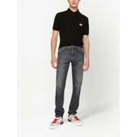 Blugi Dolce & Gabbana pentru Barbati - Blugi Dolce & Gabbana Blue Skinny Jeans With Logo Plaque At The Back In Stretch Cotton Denim Man BLUE Barbati (BM 17133436) - B-mall.ro