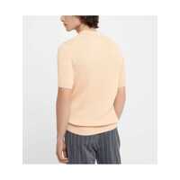 Tricouri Polo Brunello Cucinelli pentru Barbati - Tricouri Polo Brunello Cucinelli Brunello Cucinelli Knitted Polo Shirt ORANGE Barbati (BM 17134135) - B-mall.ro