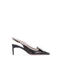 Pantofi cu toc Roger Vivier Viv' Canard Leather Slingback Pumps Femei