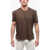 Neil Barrett Monochrome Yoke Back Cotton T-Shirt Brown
