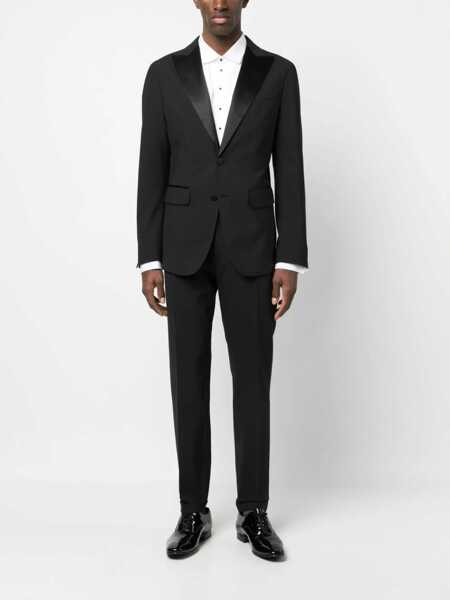 Camasi casual DSQUARED2 Tuxed Shirt With Contrasting Buttoms White Barbati (BM 17136923) 2