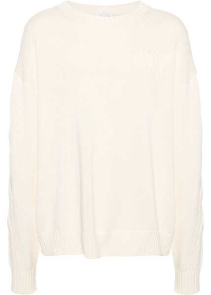 Pulovere Off-White Cotton Sweater With Embossed Logo Beige Barbati (BM 17136968) 1
