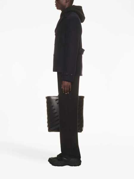 Paltoane Off-White Double-Breasted Sierra Leone Wool Blend Coat Blue Barbati (BM 17137073) 3