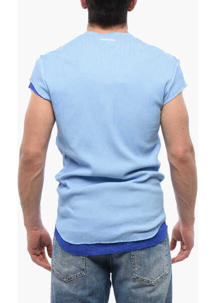 Tricouri DSQUARED2 Layered Cherry Boy T-Shirt With Choke Fit Blue Barbati (BM 17137091) 2