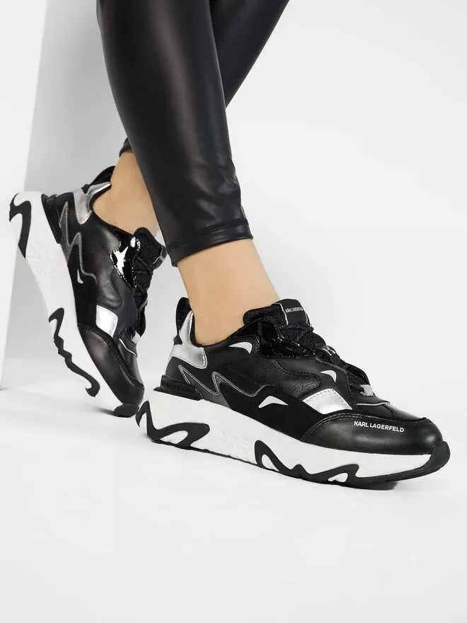 Sneakers Karl Lagerfeld Blaze Strike Lace Leather Black Femei (BM 17137256) 7