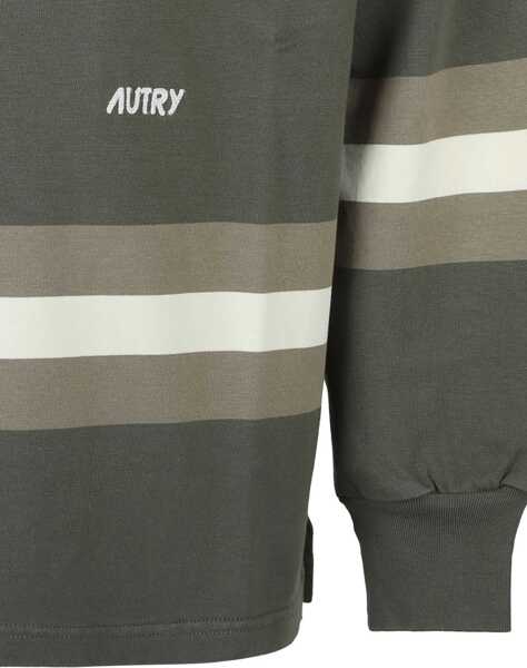 Tricouri Polo AUTRY Striped Polo. GREEN Femei (BM 17137304) 4