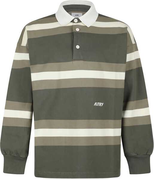 Tricouri Polo AUTRY Striped Polo. GREEN Femei (BM 17137304) 1